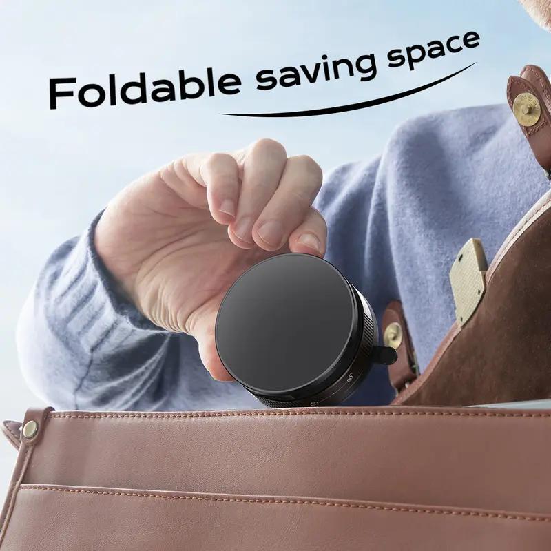 Vacuum Magnetic Suction Cup Phone Mount for Magsafe, 360° Adjustable Holder, Pocket Size Foldable Portable Cell Phone Holders for Your Car for All Smartphones & All Car Models