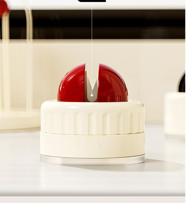 Knife Sharpener | Portable Rapid Knife Sharpener & Kitchen Knife Sharpener (with Suction Base) | for Knives, Scissors, Cleavers & Outdoor Tools | Sharpener (Non-Slip)