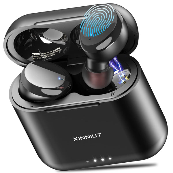 xinniut True Wireless Earbuds w/ Touch Control & Charging Case | IPX8