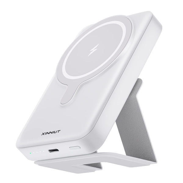 xinniut Magnetic Wireless Power Bank w/ Foldable Stand for iPhone 10000mAh